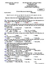 Đề khảo sát chất lượng Lớp 9 (Lần 2) môn Hóa học - Mã đề 934 - Năm học 2019-2020 - Phòng giáo dục và đào tạo Cẩm Giàng